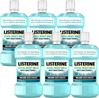 LISTERINE Cool Mint Mild (6 x 500 ml) voor €16,75 bij Amazon
