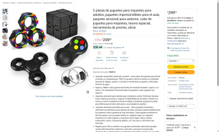 Pack 5 Juguetes Sensoriales Antiestrés por $300 | Amazon