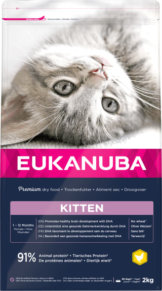 Eukanuba Kitten kip kattenvoer 10 kg voor €37,49 bij Brekz