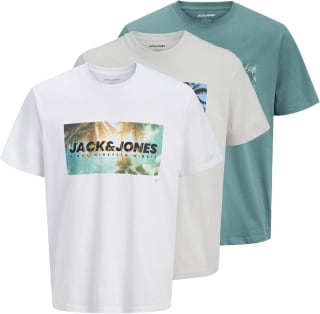 JACK & JONES Jjindiana tee SS Crew Neck 3Pk por 22,13€
