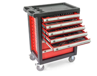 HBM servante à outils garnie 196 pièces à 279,99€
