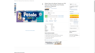 Pétalo Servilletas 350 unidades por $35 | Oferta Amazon