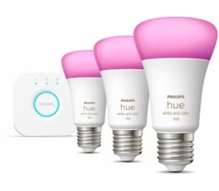 Philips Hue White and Color Ambiance starterkit voor €74 bij Coolblue