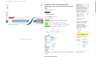 Sensodyne Pasta Dental Blanqueadora por $53 | Oferta Amazon