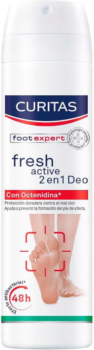 CURITAS Desodorante para pies Fresh Active 150 ml por $42 en Amazon