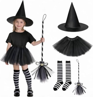 Luadnysin 2026 Disfraz de Bruja para niña por 0,99€ en Amazon