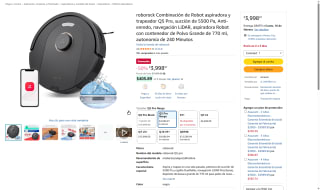 Roborock Q5 Pro Robot Aspirador y Trapeador 5500Pa por $3,998 | Amazon