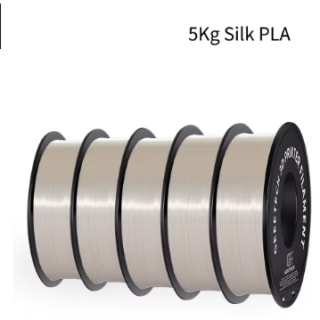 Geetech Silk PLA filament5 rollen van 1 KG voor €35,99 dmv code bij Aliexpress