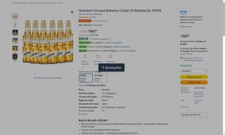 Cerveza Bohemia Cristal 24x355 ml por $360 | Oferta Amazon