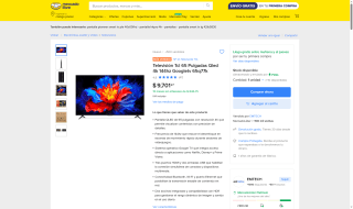 Televisor TCL 65" QLED 4K 144Hz por $7,772 | Oferta Mercado Libre