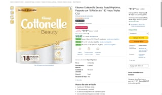 Papel Higiénico Kleenex 18 rollos por $119 | Oferta Amazon