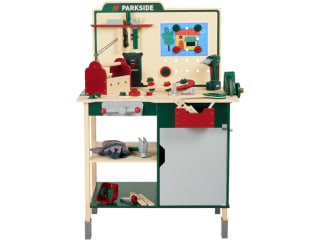 LUPILU houten speelgoed werkbank (Parkside-design) voor €39,99 bij Lidl
