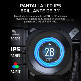 CORSAIR NAUTILUS 360 RS LCD 360mm AIO por $2,276.16 en Amazon