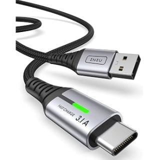 INIU 100W Cable USB C a C, 2 m por $150 en Amazon
