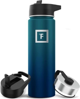 IRON °FLASK Metal Water Bottle 650ml (3 lids) for £5.99 at Amazon