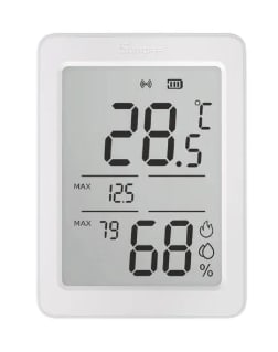 Capteur de température d'humidité Zigbee SONOFF AirGuard TH Écran LCD 3,6'' à 11,90€