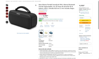 Altavoz Bose SoundLink MAX por $6,998 | Oferta Amazon