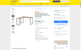 Escritorio Minimalista 120cm por $1,099 | Mercado Libre