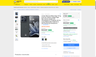 Motorola Edge 70 5G 12GB+256GB por $6,788 | Oferta Mercado Libre