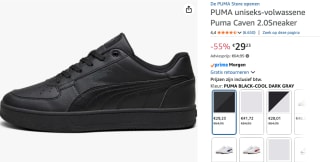 PUMA Caven 2.0 Sneakers voor €29,23 bij Amazon