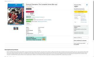 Samurai Champloo Complete Series Blu-ray por $610 | Amazon
