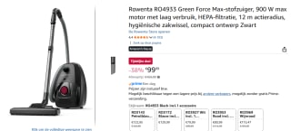 Rowenta Green Force Max RO4933 stofzuiger met zak voor €99,99 bij Amazon
