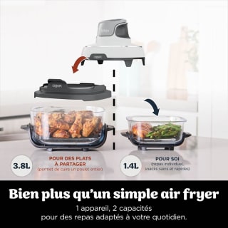 Ninja CRISPi Air Fryer modulaire en verre FN102EU pour 99,99€ chez SharkNinja