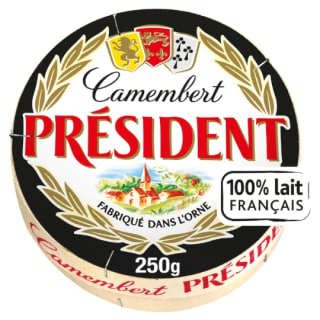 Fromage Camembert PRESIDENT (250 g) pour 1,80€ à Carrefour