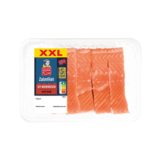 GOLDEN SEAFOOD Zalmfilets op huid (500 g) voor €7,49 bij Aldi