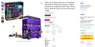 Set LEGO Harry Potter Autobús Noctámbulo 499 Piezas por $943 | Oferta Amazon