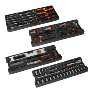 Servante d’atelier 128 outils avec rangement à roulettes verrouillable à 269€