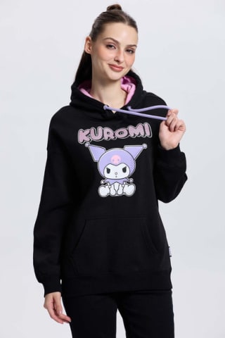 Polerón Kuromi Negro para Dama por $14.290