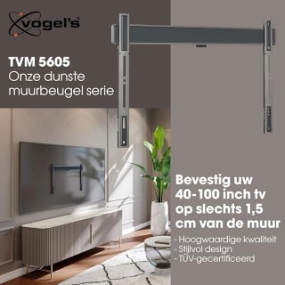 Vogels Elite TVM 5605 TV Muurbeugel voor 40-100 inch televisies voor €38,82