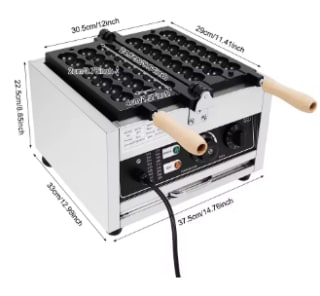 Wafelballetjes machine voor € 147,39 dmv code bij Aliexpress