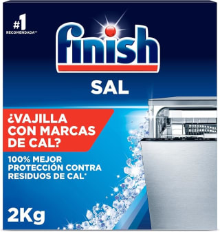 2 packs Finish Sal para lavavajillas (2 kg) por 6.76€ en Amazon