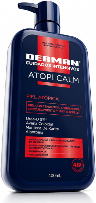 Derman Atopi Calm emulsión corporal (400 mL) por $76 en Amazon