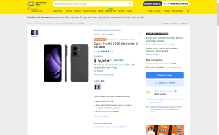 Oppo RENO F13 256GB por $6,203 | Mercado Libre