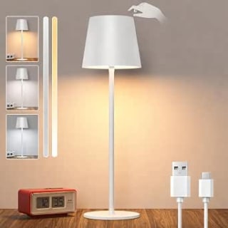 Lámparas LED de Mesita de Noche Color Blanco por 9.95€