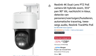 Reolink TrackMix P760 voor €139,99 bij Amazon