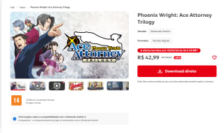 Phoenix Wright: Ace Attorney Trilogy por $140 | Nintendo Brasil