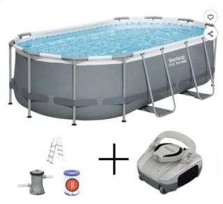 Kit Piscine hors sol tubulaire Bestway Steel Pro Max à 399,99€