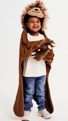 Kidz Nation fleece plaid met kap voor €8 bij JBC