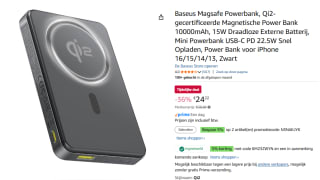 Baseus Magsafe Qi2 Powerbank 10000mAh voor €24,22 bij Amazon