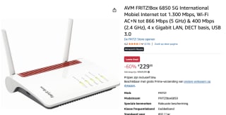 AVM FRITZ!Box 6850 5G International voor €229 bij Amazon