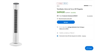 Ventilador Atvio 40" con control remoto por $499 | Oferta Walmart