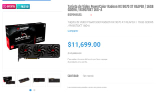 Tarjeta PowerColor RX 9070 XT REAPER 16GB por $11,699 | DDTech