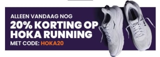 20% korting op Hoka Running bij Plutosport