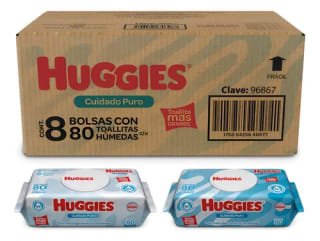 Toallitas Húmedas Huggies 8paq x80un por $210 | Mercado Libre
