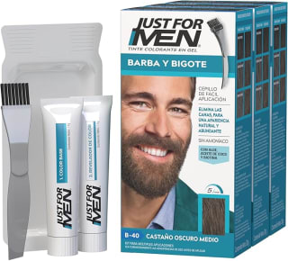 Just For Men Tinte Gel Barba Castaño Oscuro B40 3x66ml por $269 | Amazon
