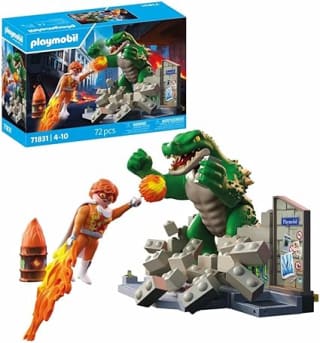 PLAYMOBIL Heroes Helden-Showdown met de reuzenas voor €27,33 bij Amazon